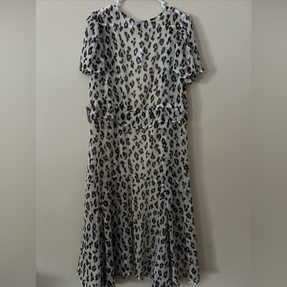 Express Sheer Animal Print Leopard Kimono Duster Boho Coverup Women’s Size XS - Picture 10 of 10